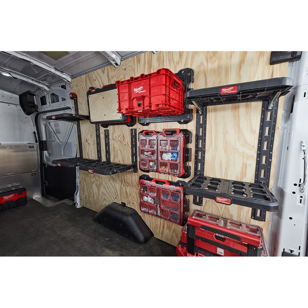 Riel Vertical Para Sistema Milwaukee Packout - Organizador De Herramientas, Montaje Lateral