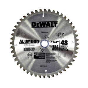 DWA03200 DISCO 7-1/4" PARA ALUMINIO DEWALT