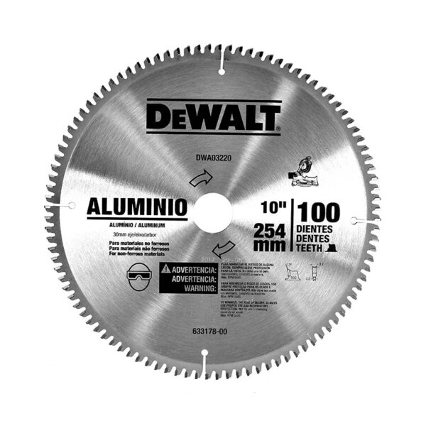 DWA03240 DISCO 12" PARA ALUMINIO DEWALT