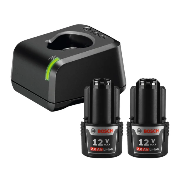 KIT CARGADOR Y 2 BATERÍAS 12V BOSCH
