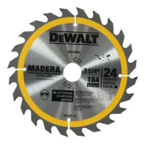 DWA03080 DISCO 7-1/4" PARA MADERA DEWALT