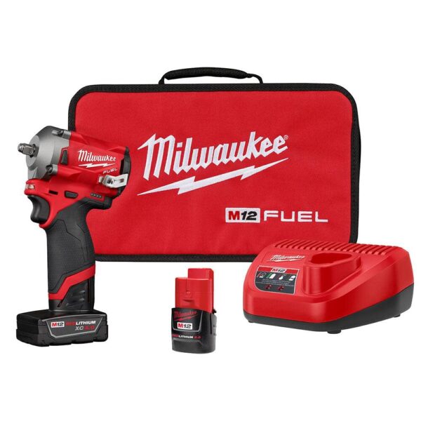 2554-22 KIT DE LLAVE DE IMPACTO 3/8" M12 FUEL MILWAUKEE