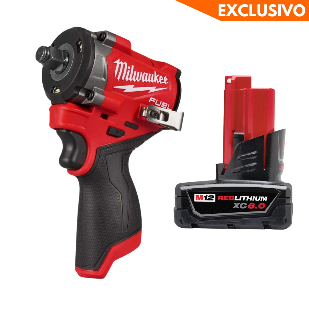 2563-20 LLAVE DE IMPACTO STUBBY 1/2" M12 FUEL MILWAUKEE