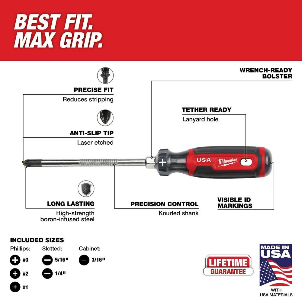 SET DE DESARMADORES 6 PZ MILWAUKEE - Image 3