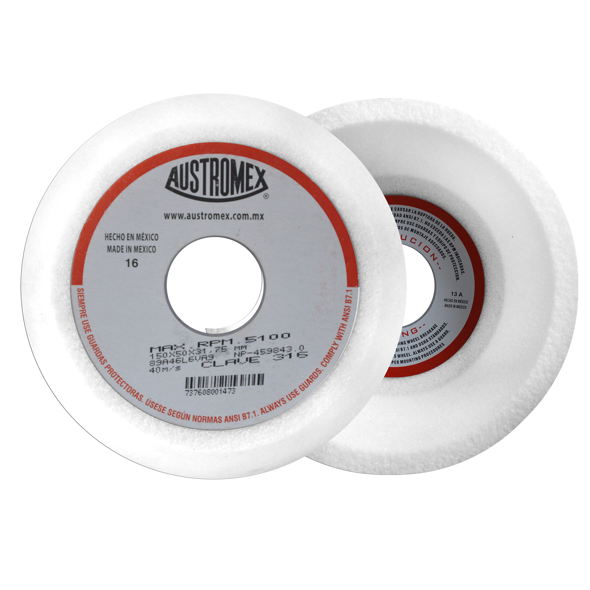 316 RUEDA DE RECTIFICAR 150MM AUSTROMEX