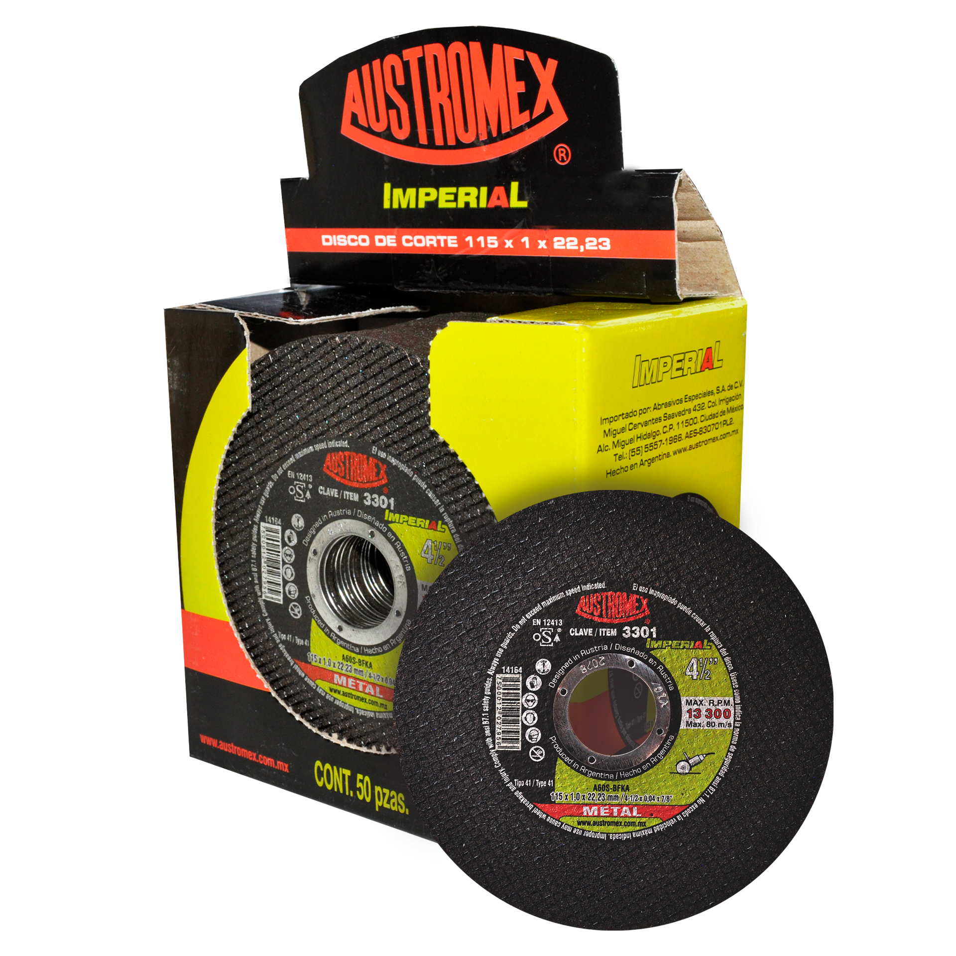 330102 DISCO DE CORTE 115MM AUSTROMEX