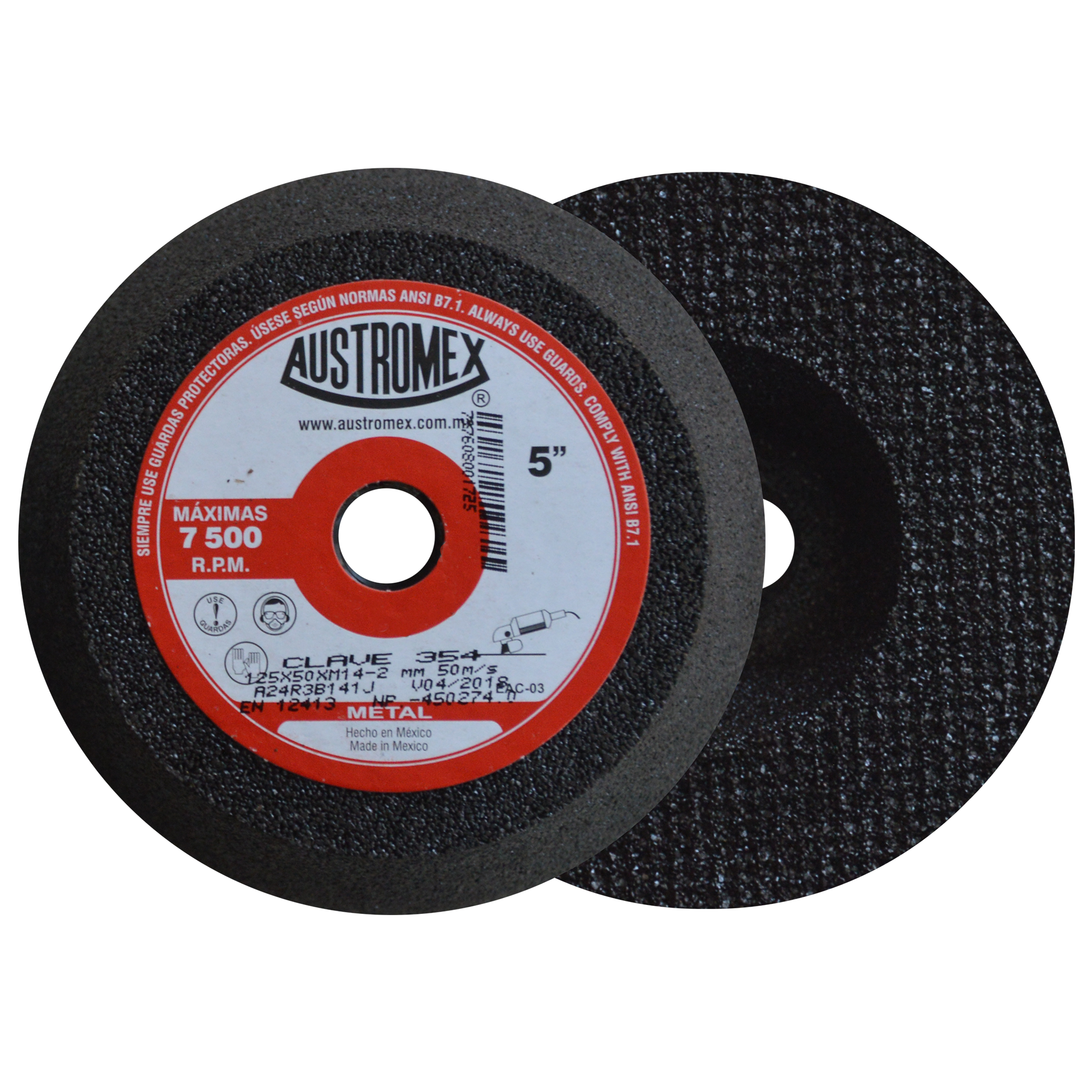 354 RUEDA DE RECTIFICAR 125MM AUSTROMEX