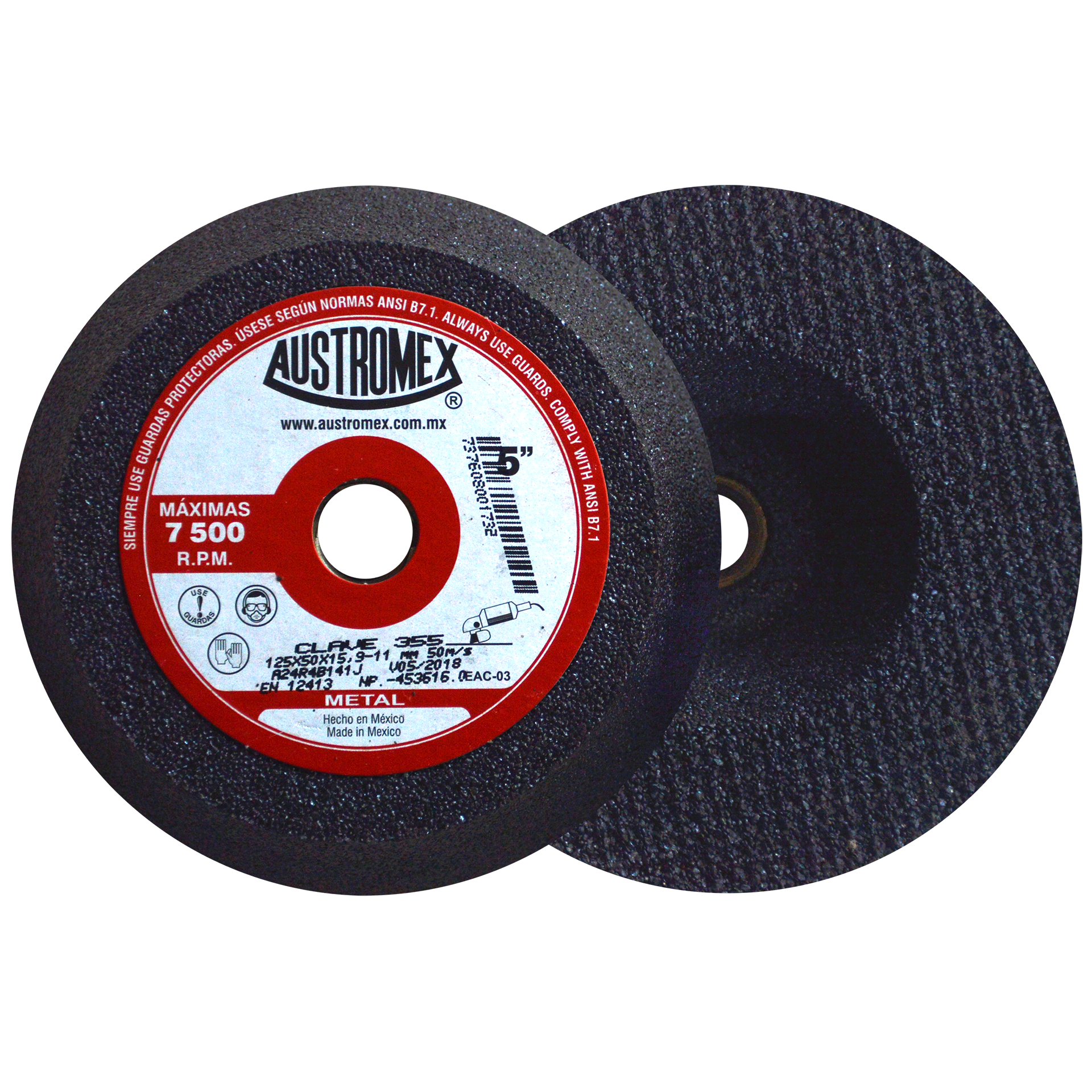 355 RUEDA DE RECTIFICAR 125MM AUSTROMEX
