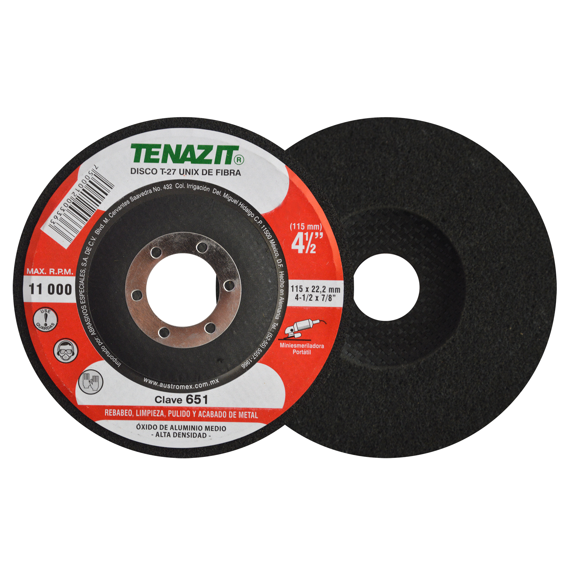 651 DISCO TIPO ABRASIVO 115MM AUSTROMEX