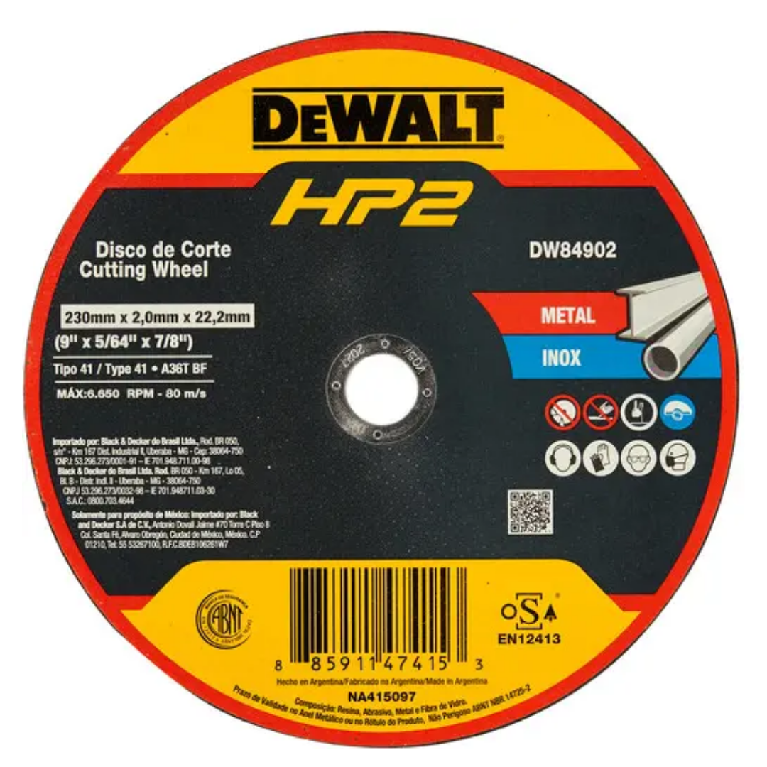 DW84902 DISCO DE CORTE 9" DEWALT 25PZ - Image 2