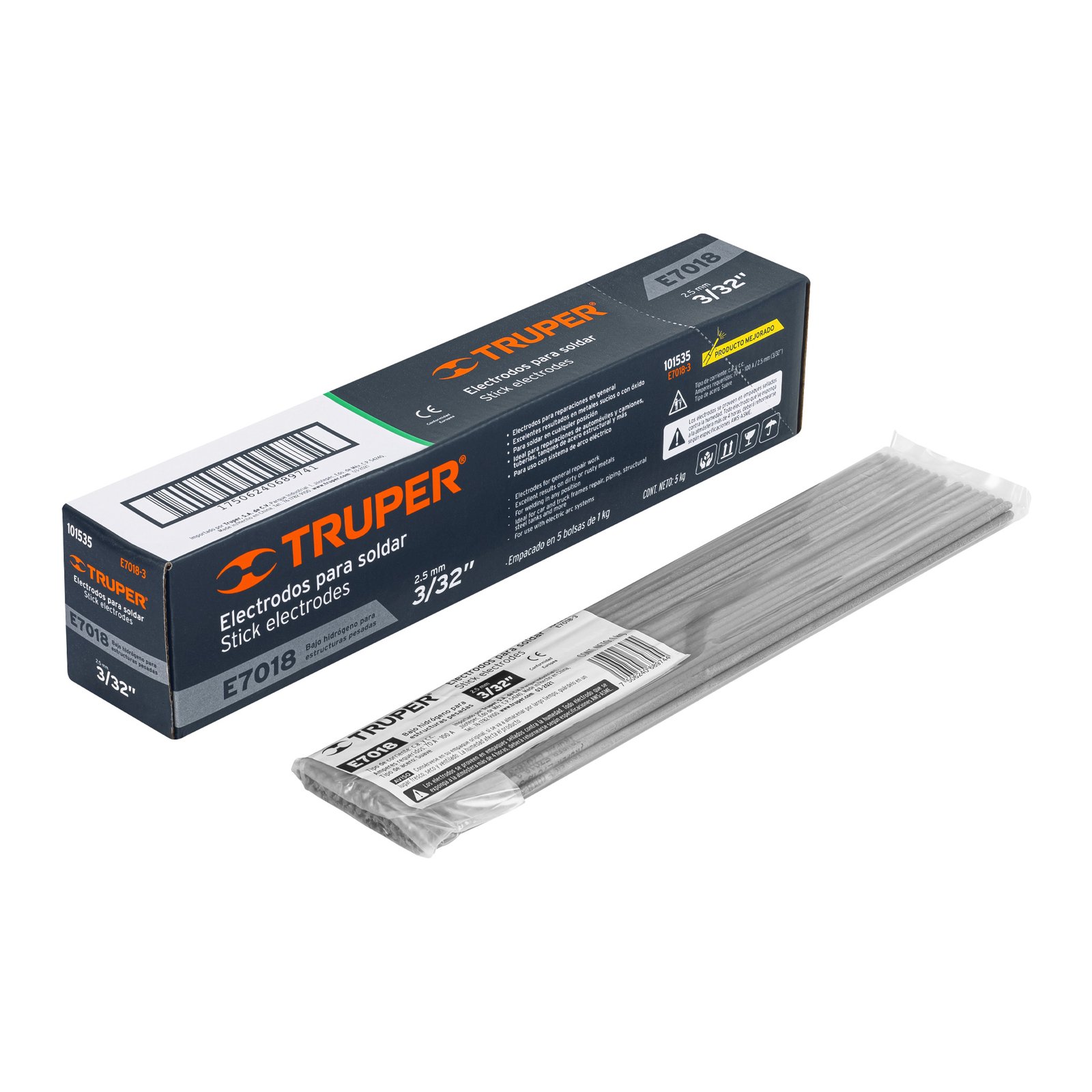 101535 ELECTRODO 7018 3/32" 5KG TRUPER