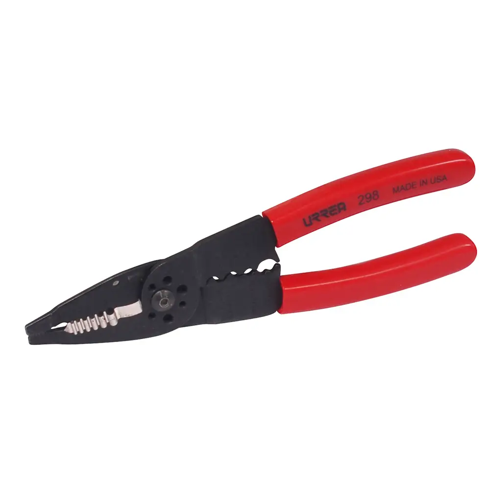 298 PINZA PELACABLE CON MANGO AIR CUSHION 10-22 AWG PONCHA TERMINALES, CTA TORNILLOS DE 8-1/4" URREA