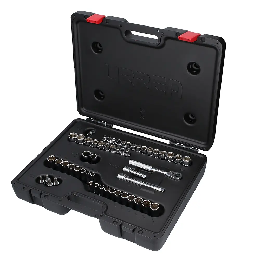 5200PA JUEGO DE DADOS Y ACCESORIOS CUADRO DE 3/8" COMBINADO, 54 PIEZAS URREA
