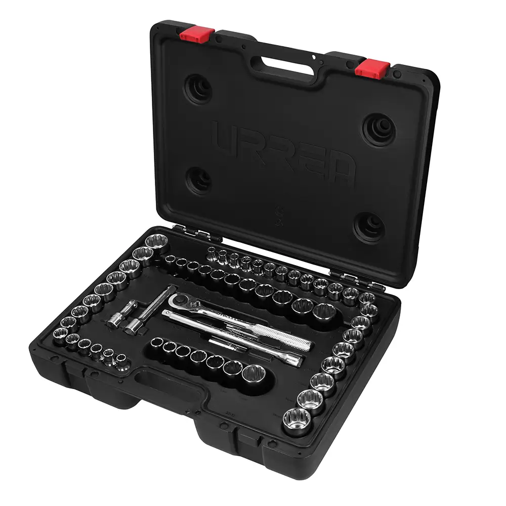5400PD JUEGO DE DADOS Y ACCESORIOS CUADRO DE 1/2" COMBINADO, 60 PIEZAS URREA