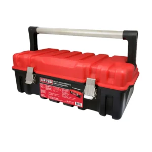 CPUC20R CAJA PORTAHERRAMIENTAS PLÁSTICA CON BROCHES METÁLICOS COLOR NEGRO TAPA ROJA 21" X 11" X 7" URREA