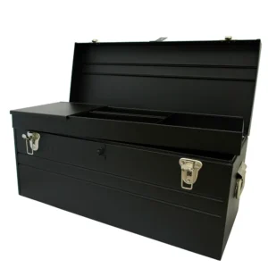 D8C20 CAJA PORTAHERRAMIENTAS METÁLICA CON ASA METÁLICA COLOR NEGRO 23" X 10" X 11" URREA