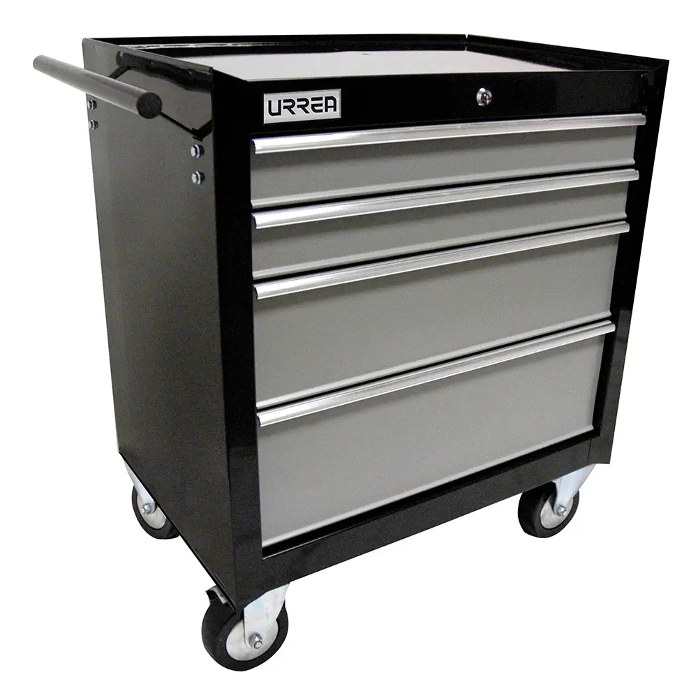 H27M4 GABINETE MÓVIL 4 GAVETAS COLOR NEGRO SERIE H 27" URREA