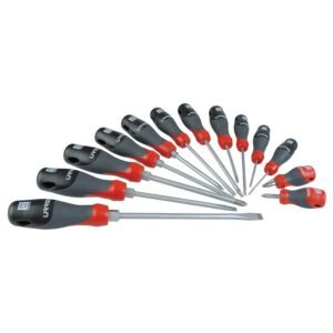 JCDT13 JUEGO DE DESTORNILLADORES CON MANGO TRIMATERIAL COMBINADOS, 13 PIEZAS EN BLISTER URREA